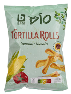 Rappel : Tortilla Rolls Tomate de la marque Boni Sélection Bio